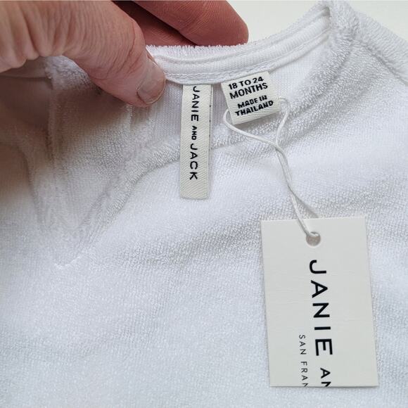 NWT Janie and Jack Ric Rac Terry Swim Cover-Up Dress - Picture 2 of 4